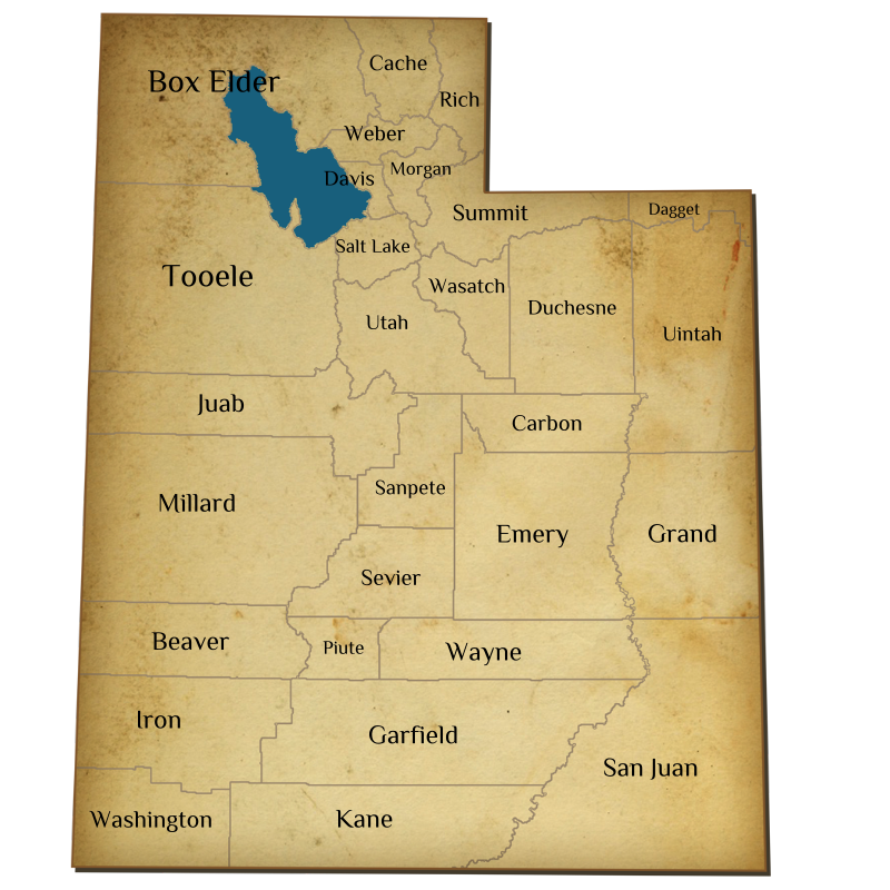 clickable map of Utah Horse Property Regions